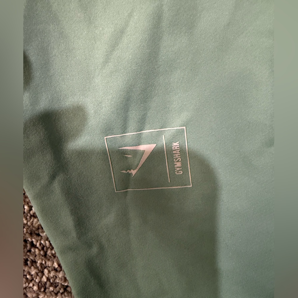 Gymshark Mint Green Leggings Women’s Small High Waisted Logo Waistband Workout - Picture 5 of 5